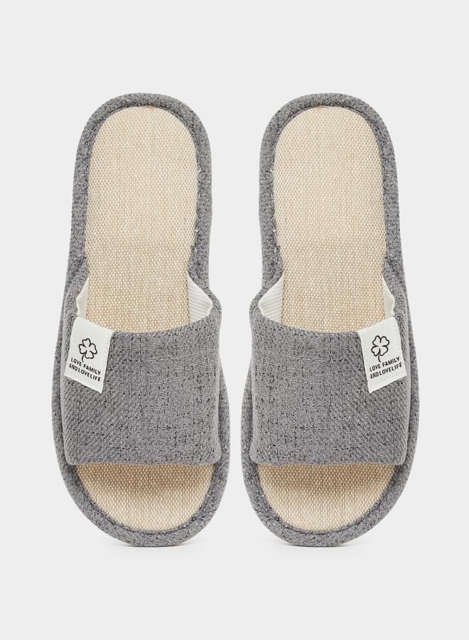 Styli Men Grey Bedroom Slippers - Image 5